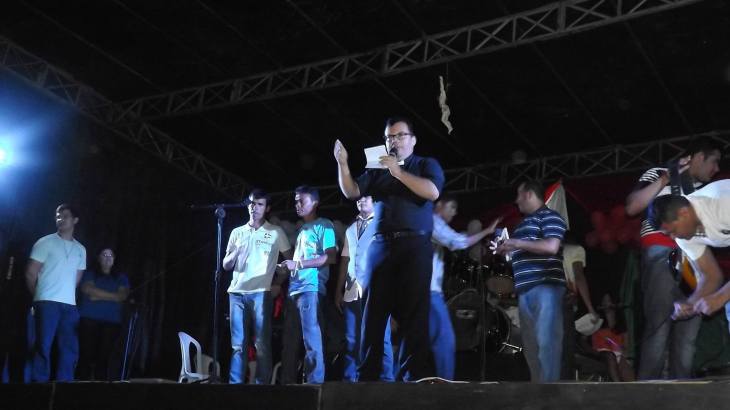 Pe. João Maria dos Anjos, organizadores e Comunidade Shalon