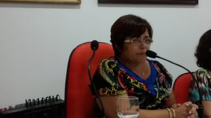 Secretária adjunta Socorro Barbosa.