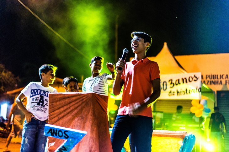 João Marcelo discursa (Foto: Ariclenes Silva).