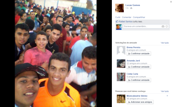 Lucas Gomes resolveu mostrar o público presente.