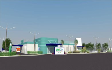 UPA Potengi em construção no bairro de Santa Catarina