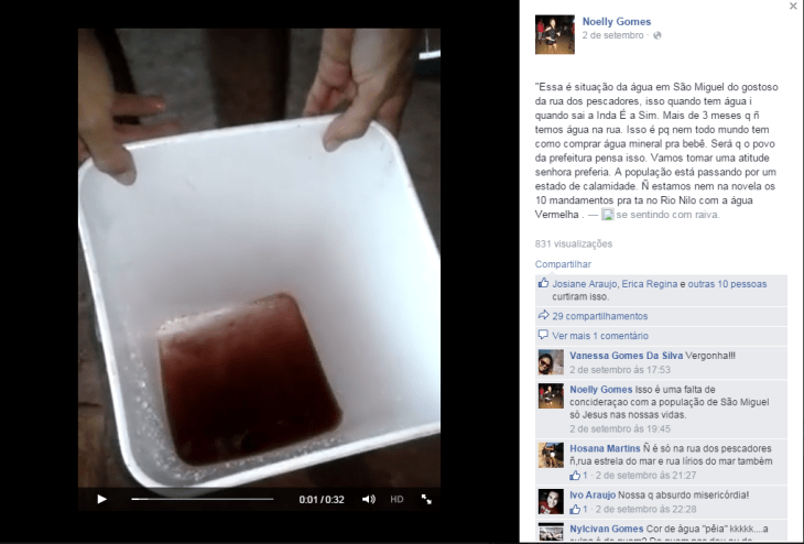 Publicação nas redes sociais não é nova, mas gera revoltas.