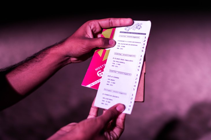 Cédulas de votação para a Mostra Competitiva.