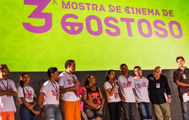Elenco e diretores do curta gostosense "O Pai da Noite".