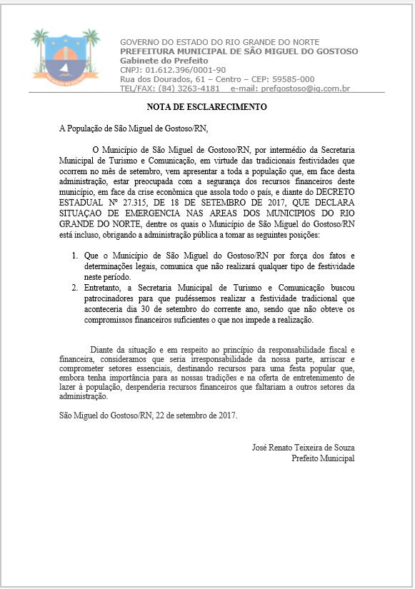 comunicado oficial prefeitura smg
