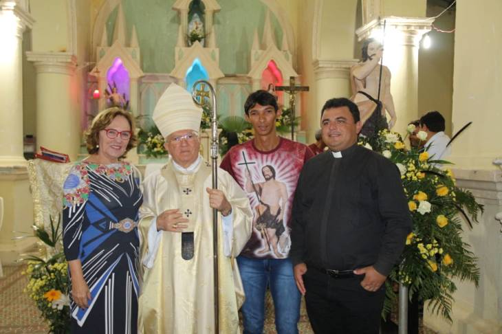 Zenaide Maia com Dom Jaime